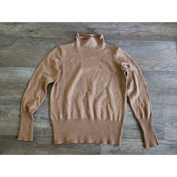 FRENCH CONNECTION Size Medium Rust Brown Mock Neck Pullover Long Sleeve Sweater - Picture 1 of 7